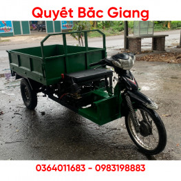 Xe ba bánh , xe ba gác độ chế từ xe máy cũ thành xe ba bánh chở hàng nhỏ gọn , tiện lợi .